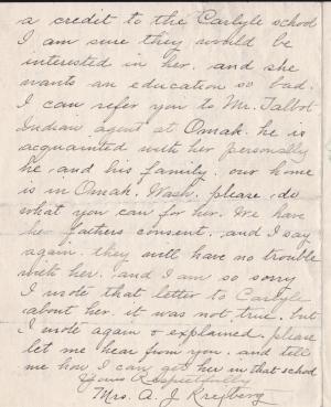 Request for Enrollment for Elsie Krejberg