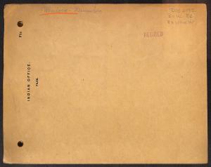 Personnel Folder of Dennison Wheelock brown folder with "Wheelock, Dennison" written at the top