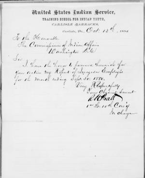 Report of Irregular Employees, September 1880 Report of Irregular Employees, September 1880