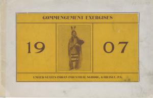 1907 Commencement Program