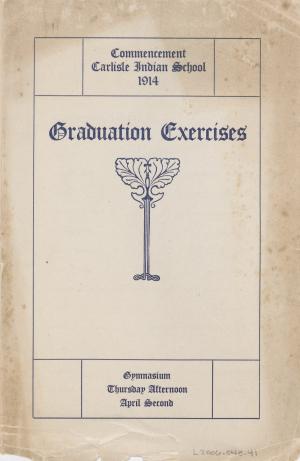 1914 Commencement Program