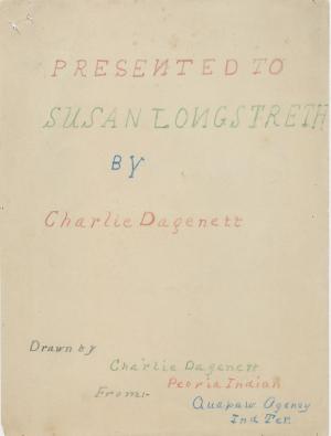 Drawings by Charles Dagenett Presented to Susan Longstreth