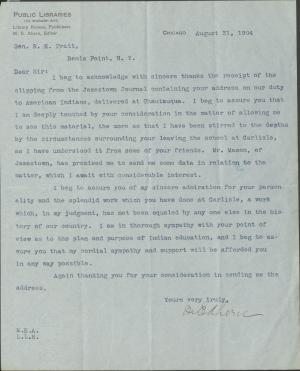 Ahern Regrets Over Pratt Resignation Ahern Regrets Over Pratt Resignation, 1904