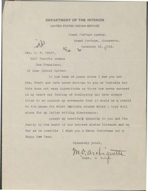 Archiquette Sends Regret Over Death of Richenda Pratt Archiquette Sends Regret Over Death of Richenda Pratt, 1915