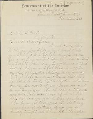 Amago Expresses Regret Over Pratt Resignation Amago Expresses Regret Over Pratt Resignation, 1903