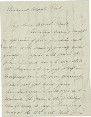 Mary Agnew Invites Pratt For a Visit Mary Agnew Invites Pratt For a Visit, 1901