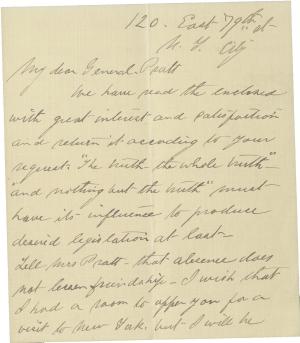 Mary Agnew Discusses Pratt's Policy Views Mary Agnew Discusses Pratt's Policy Views, 1908