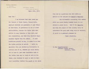 Harper's Magazine Inquiry on Outing System Harper's Magazine Inquiry on Outing System, 1900
