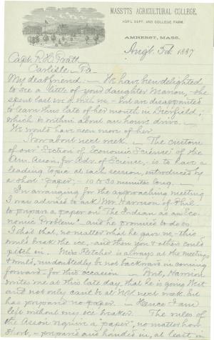 Alvord Discusses Pratt's Paper on Indian Question and Economics Alvord Discusses Pratt's Paper on Indian Question and Economics, 1887