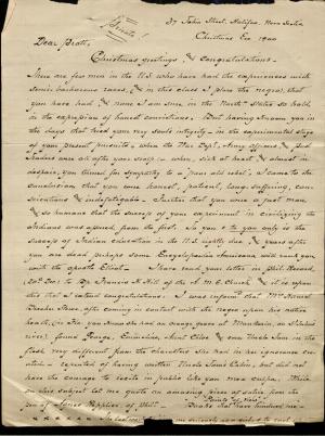 Armstrong Discusses His Views Towards Slavery Armstrong Discusses His Views Towards Slavery, 1900