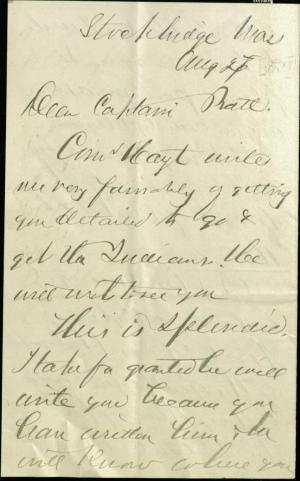 Armstrong Informs Pratt That Recruitment Can Begin, 1878 [Version 2]