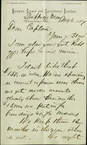 Armstrong Discusses Student Funding Concerns with Pratt Armstrong Discusses Student Funding Concerns with Pratt, 1879