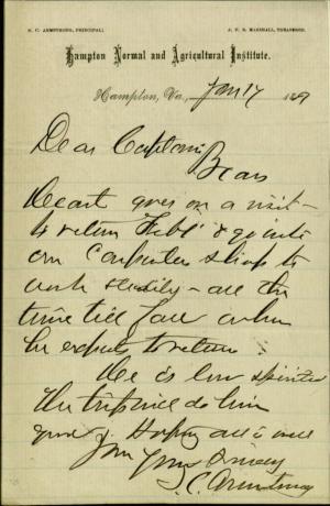Armstrong Discusses Trip for Bear's Heart with Pratt Armstrong Discusses Trip for Bear's Heart with Pratt, 1881