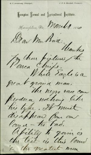 Armstrong Discusses Ponca Visit to Carlisle with Pratt Armstrong Discusses Ponca Visit to Carlisle with Pratt, 1880