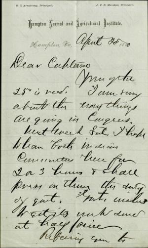 Armstrong Discusses Political Funding Issues with Pratt Armstrong Discusses Political Funding Issues with Pratt, 1880