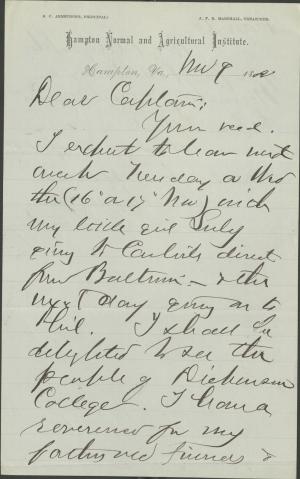 Armstrong Discusses Carlisle Trip Logistics with Pratt Armstrong Discusses Carlisle Trip Logistics with Pratt, 1882