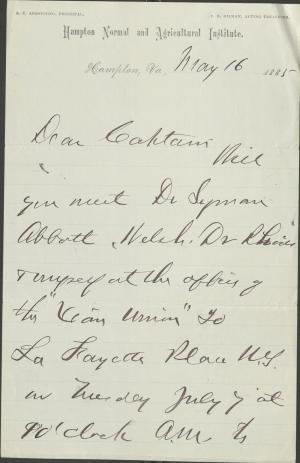 Armstrong Invites Pratt to Discussion with Supporters Armstrong Invites Pratt to Discussion with Supporters, 1885