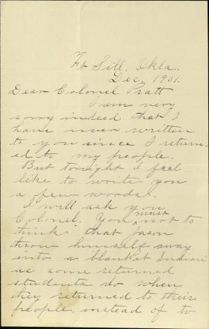 Betzinez Updates Pratt on Apache Life Betzinez Updates Pratt on Apache Life, 1901
