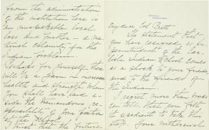 Biddle Sends Pratt Sympathies for his Retirement Biddle Sends Pratt Sympathies for his Retirement, 1903