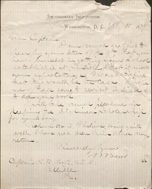 Baird Discusses Pratt's Establishment of Carlisle School Baird Discusses Pratt's Establishment of Carlisle School, 1879