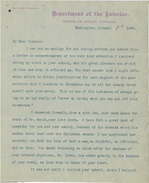 Belt Thanks Pratt for Visit and Sends Sympathies for Employee Deaths Belt Thanks Pratt for Visit and Sends Sympathies for Employee Deaths, 1890