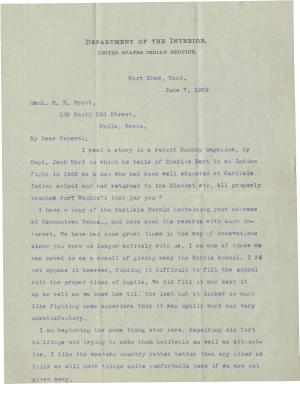 Brown Discusses Capt. Hart Story with Pratt Brown Discusses Capt. Hart Story with Pratt, 1909