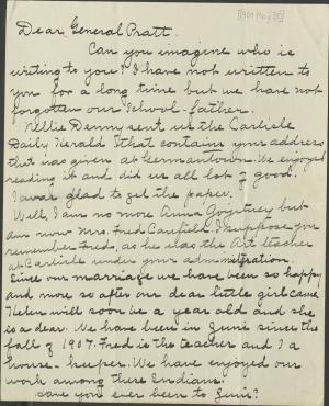 Canfield Sends Pratt Life Updates, 1909