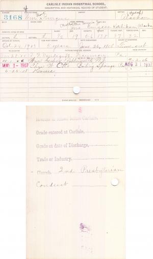 William Grant Burgess Student File William Grant Burgess Student File