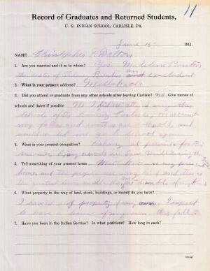 Christopher Dalton Student File Christopher Dalton Student File