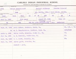 George Galaktinoff (Bean) Student File George Galaktinoff (Bean) Student File