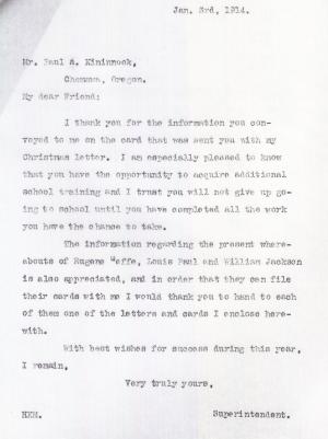 Paul Richard Kinninook Student File Paul Richard Kinninook Student File