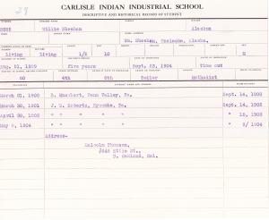 Willie Sheehan Student File Willie Sheehan Student File