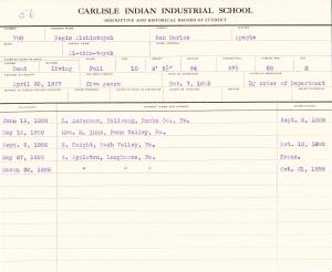 Regis Alchintoyah (Al-chin-toyah) Student File Regis Alchintoyah (Al-chin-toyah) Student File