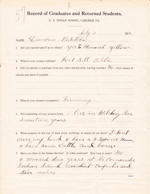 Duncan Balatchu (Ba-lat-chu) Student File