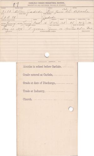 Allen Jadode Student File