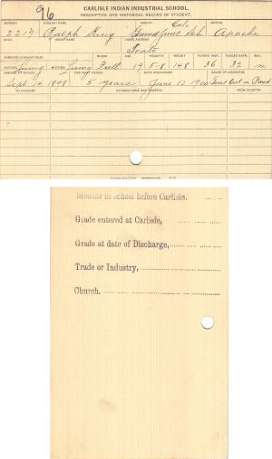 Ralph King Student File Ralph King Student File