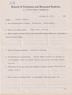 Gilbert Pusher (The Pusher) Student File Gilbert Pusher (The Pusher) Student File