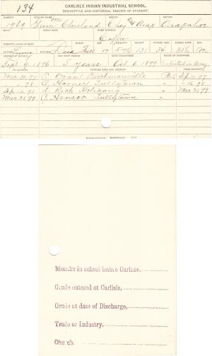 Grover Cleveland Student File