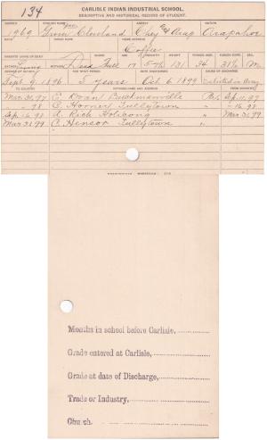 Grover Cleveland Student File