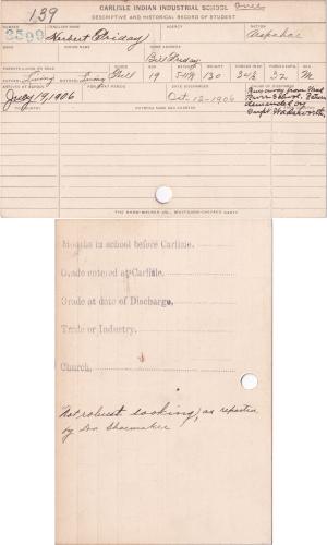 Herbert Friday Student File
