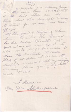 William Shakespeare Student File