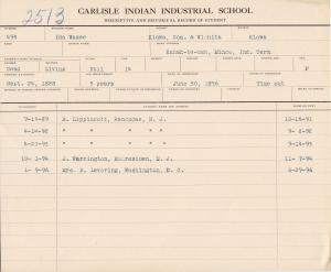 Ida Wasee Student File