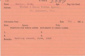 Jane Murray Student File