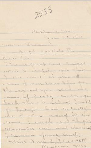 Annie Prickett Student File Annie Prickett Student File