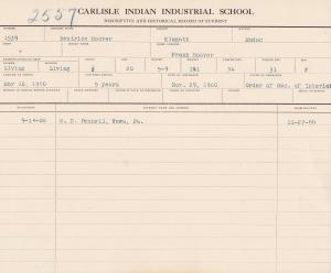 Beatrice Hoover Student File