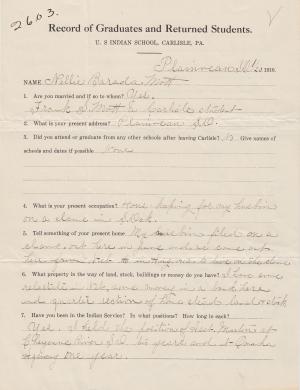 Nellie Barada Student File Nellie Barada Student File
