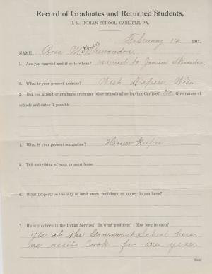 Rosa Metoxen Student File Rosa Metoxen Student File