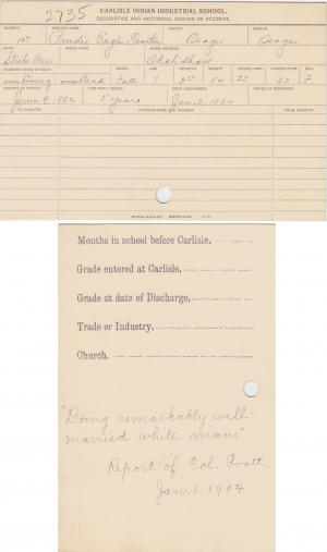 Prudie Eagle Feather Student File Prudie Eagle Feather Student File