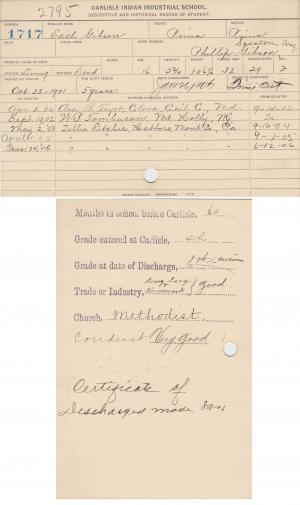 Edith Gibson Student File