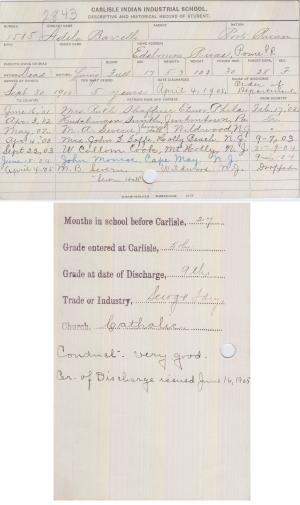Adela Barrelli Student File Adela Barrelli Student File